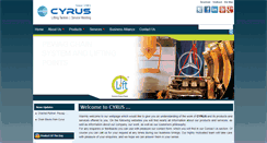 Desktop Screenshot of cyrus.co.in
