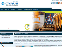 Tablet Screenshot of cyrus.co.in